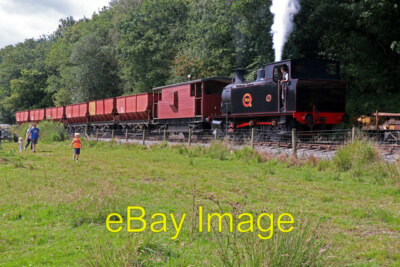 Photo 6x4 Foxfield Railway - back down the bank Carron No. 14 is easing i c2019