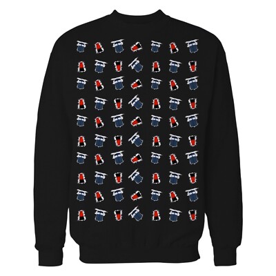 Doctor Who Pattern Tardis Dalek Intergalactic Time Travel Official Sweatshirt