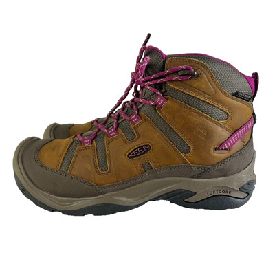 KEEN Boots Womens 9 Circadia Waterproof Leather Mid Hiking Hunting Camping