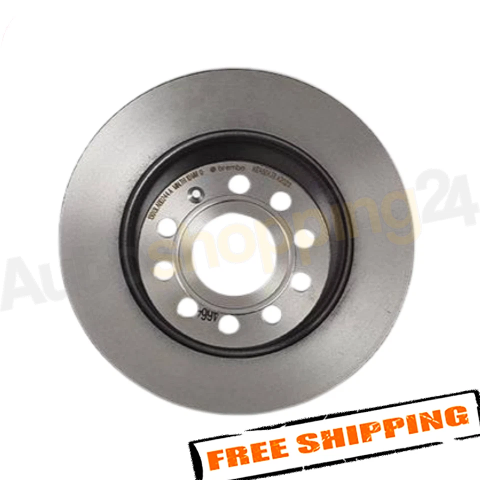 Rotor de freio a disco traseiro Brembo 08.A202.11 282mm para 2017-2018 VW Tiguan Limited - Imagem 2 de 4