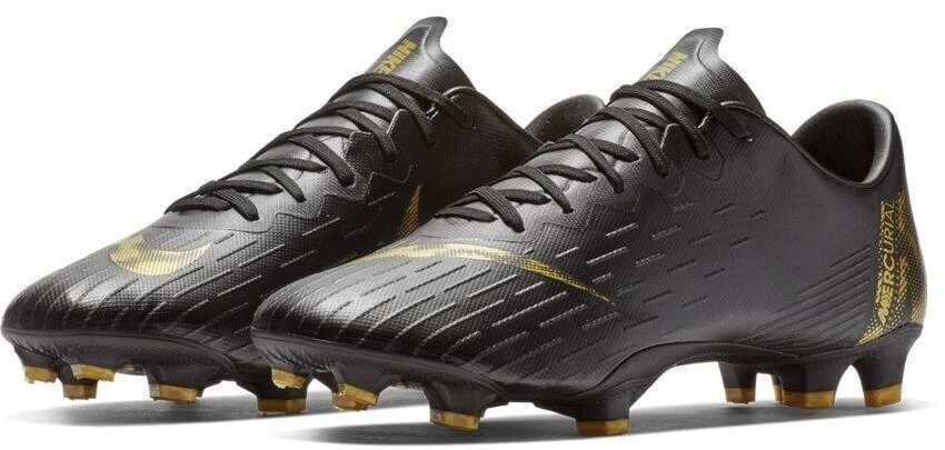 Nike Vapor 12 Pro FG Black Metallic Vivid Gold