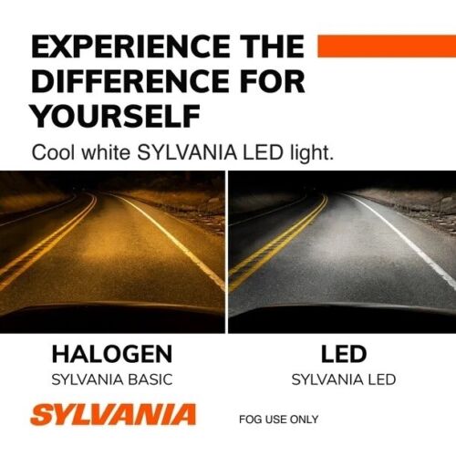 Sylvania 9145 9140 ZEVO LED 6000K Cool White Fog Light Bulb *NEW 2 PACK* - Picture 2 of 3