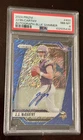 JERSEY # 09/25 J.J. JJ MCCARTHY PSA 2024 PANINI PRIZM #400 AUTO BLUE SHIMMER RC
