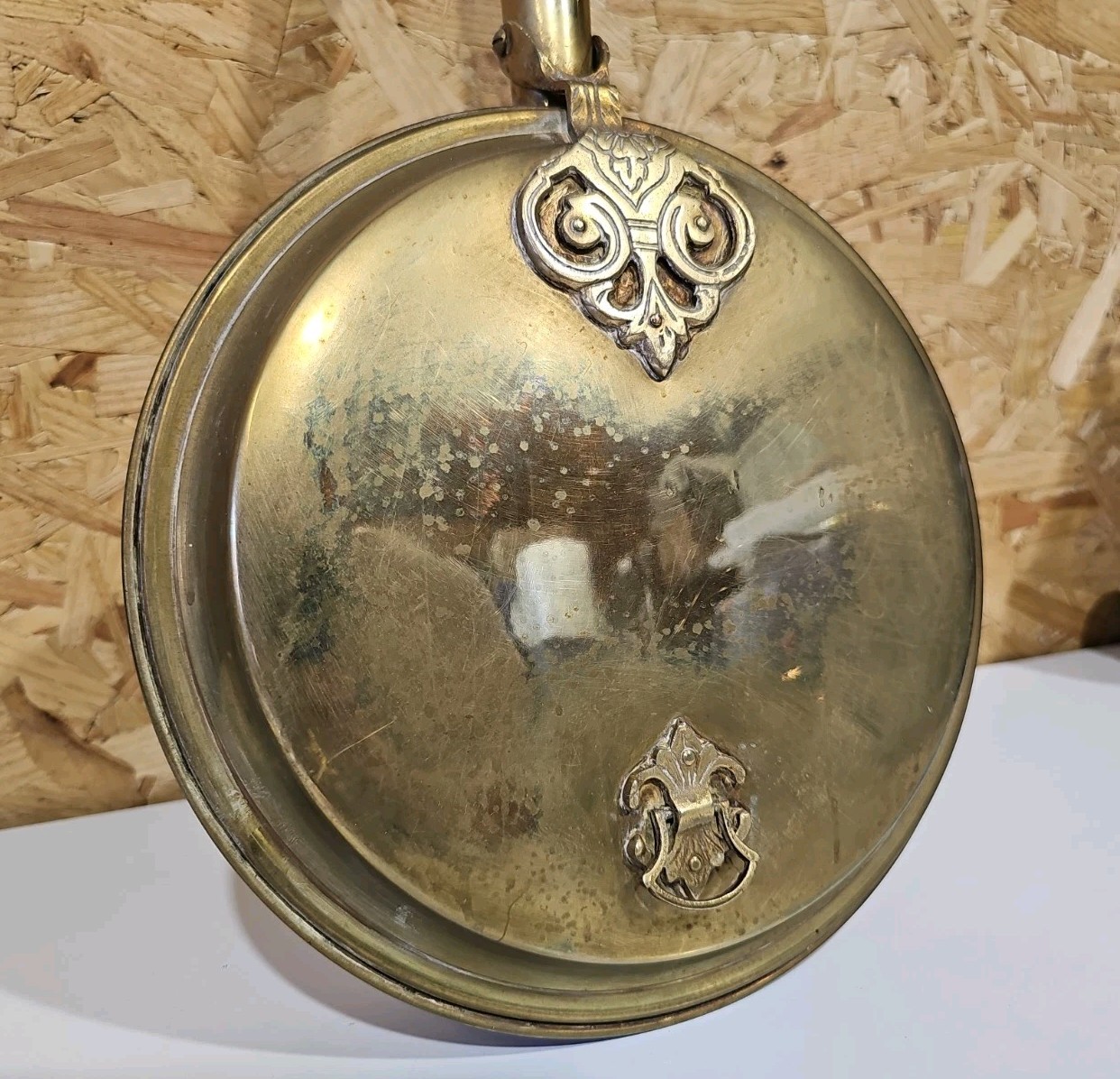 Antique Brass & Copper Victorian Bed Pan Warmer — image 3