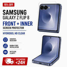Samsung Galaxy Z Flip 8 Front Inner Screen Protector Hydrogel HD Clear