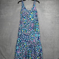 Lilly Pulitzer Camellia Maxi Dress Sleeveless Swim Cover Beach Vacation Size S
