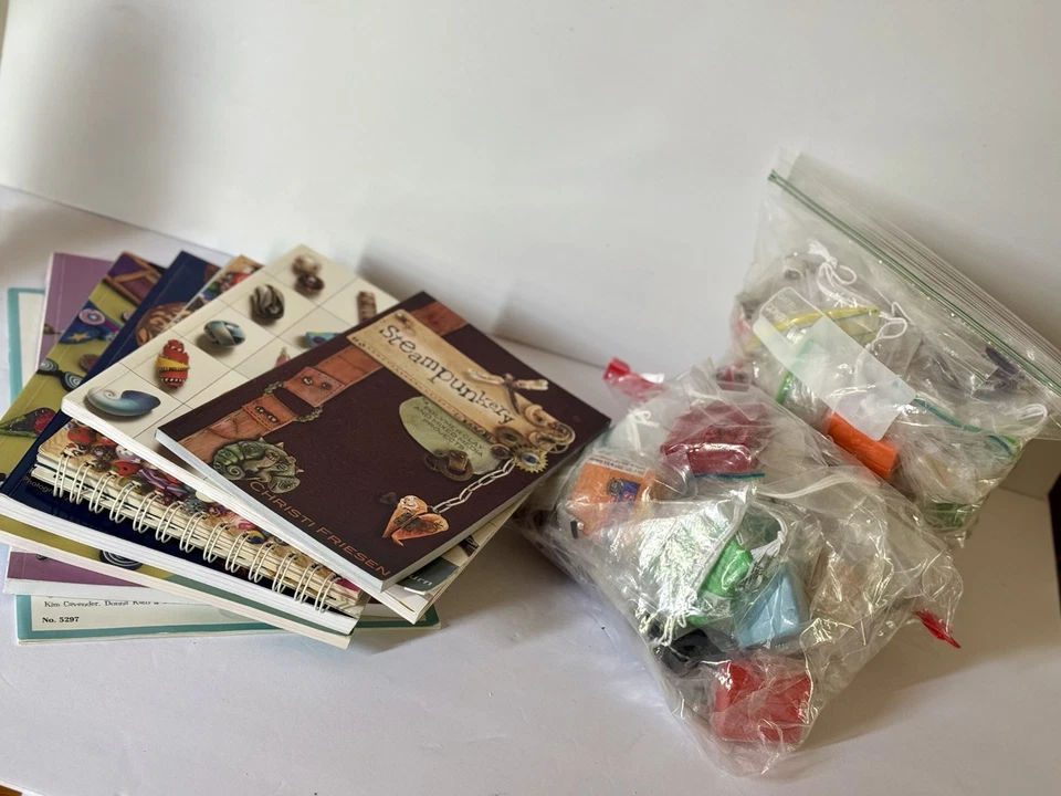Sculpey Polymer Clay Lot -of 6lbs & Polymer Clay Craft Books Assorted Colors - Image 3 of 4