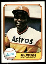 Joe Morgan 1981 Fleer #78 Houston Astros FREE SHIPPING AutographDen