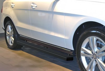 SUPERSEDED Running Boards 5'' Matte Black Fit 12-14 Mercedes-Benz ML-Class SUV