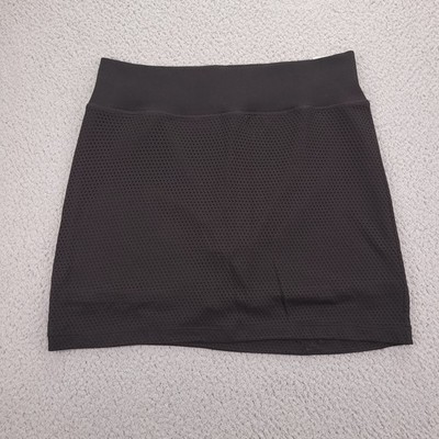 VS PINK Skort Womens Size MEDIUM Black Soft Seamless Performance Mesh Active NEW