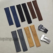 Leather Strap for TAG Heuer Carrera/Aquaracer/Monaco - 20/22/24mm Watch Band