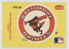 1986 Fleer Baltimore Orioles Logo Cy Young HOF te2