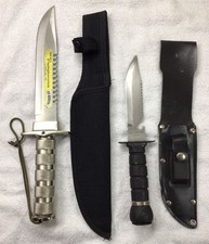 2 Huge Vintage Hunting/survival/bowie Knives