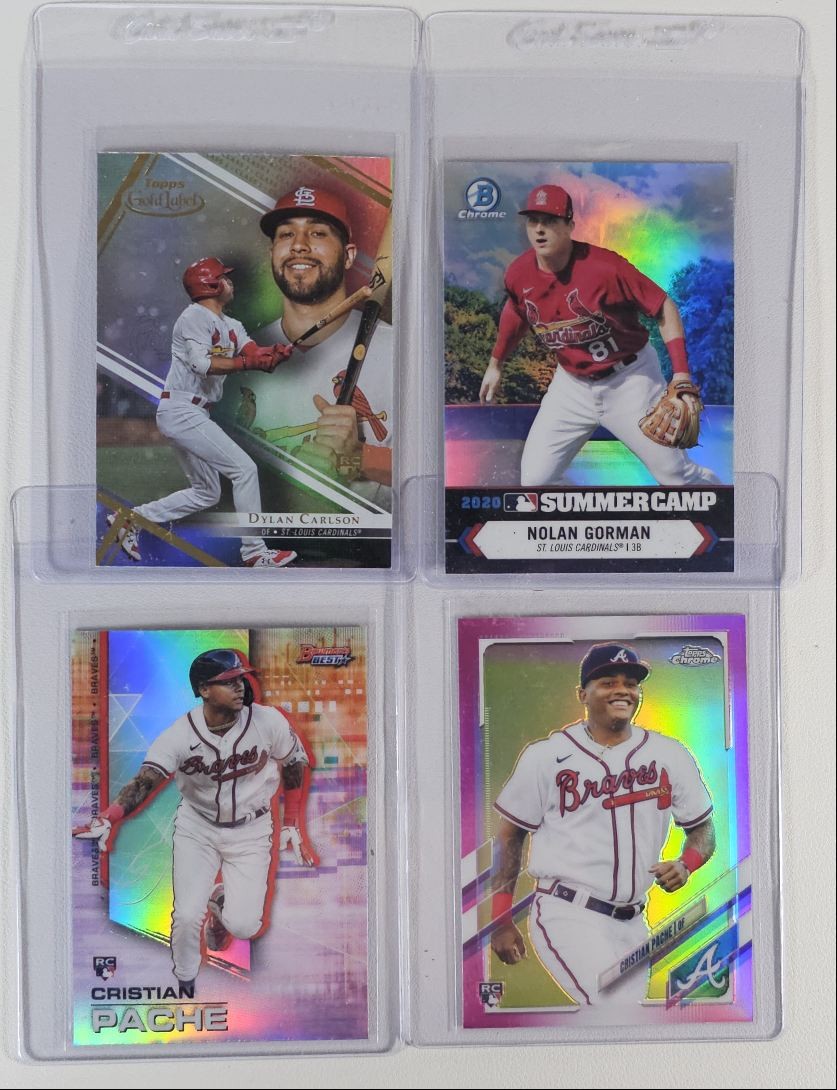 [4] CRISTIAN PACHE NOLAN GORMAN 2021 TOPPS CHROME ROOKIE PINK RC Q6198