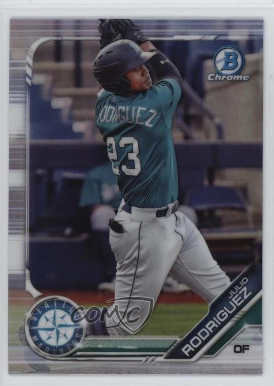 2019 Bowman Draft Chrome Refractor Julio Rodriguez #BDC-60 2s1