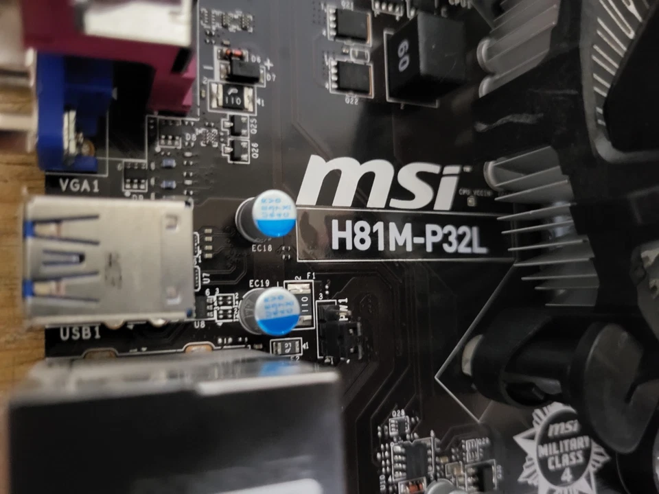 *** Carte mère MSI H81M-P32L LGA1150 + Intel Core I3-4150 3,50Ghz - Tested - Photo 4/4