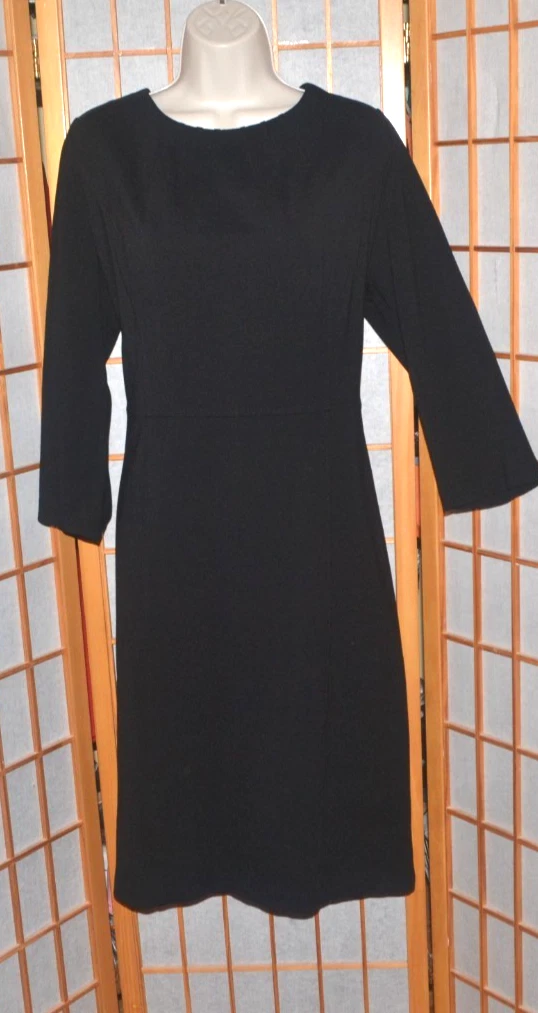 black wrap over dress Cue Wrap Long Sleeve Dress Black Dot Print / XS
