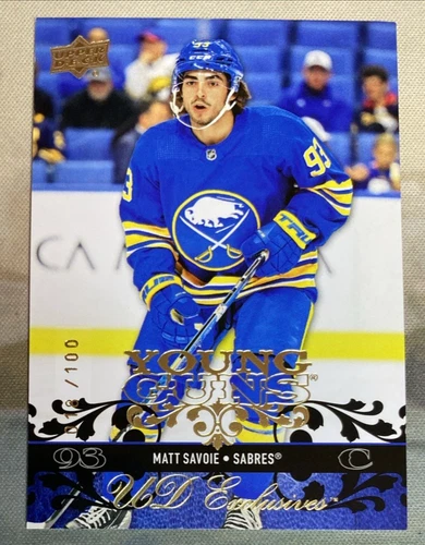 2023-24 UPPER DECK MATT SAVOIE RETRO YOUNG GUNS EXCLUSIVES /100