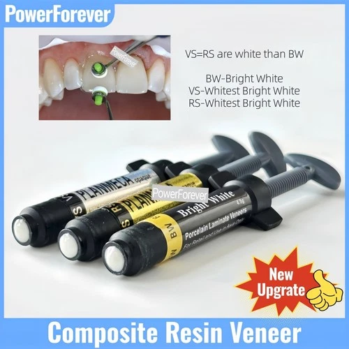 4.5g Dental Light Cure Composite Resin Veneer Whitening Restoration Bright White