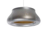 Pendelleuchte Silber Esstisch Blendarm E27 Rund Ø40 Cm HäNgelampe Wohnzimmer