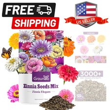 Zinnia Seeds Mix, 1 Oz, Over 3,000 Flowers Seeds, 5 Varieties Pink, Yellow, O... 273.44 per gallon