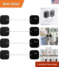 Fridge Lock with Combination, Easy Install - 4 Pack