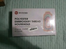 RICHWORD 800M 874yd 40Colors Premium Embroidery Machine Thread 100 Polyester.