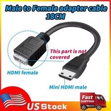 Mini HDMI to HDMI 2.0 Cable Adapter 4K 60Hz HDMI to Mini HDMI Adapter Converter