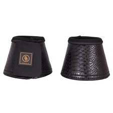 BR Schwarz XL Hufglocken Pro Max Croco Sprungglocken