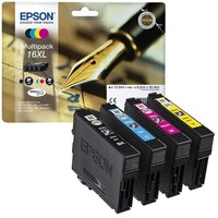 4 Original Xl Epson Tintenpatronen 16 Mehr-Pack Workforce Dura-Brite Ultra Ink