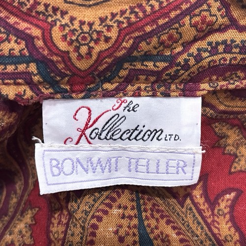 Vintage 70s 80s Bonwit Teller Dress Womens XS Paisley Academia Poet (Tag Size 4), Size 4, $113.99 - Photo 4