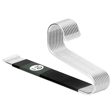 DOIOWN Open Ended Pants Jean Hangers - Stainless Steel Jeans Hangers 10 Pack ...