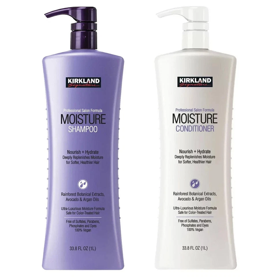Kirkland Signature Professional Salon Formula Moisture 1L Shampoo 1L Conditioner - Image 2 of 4