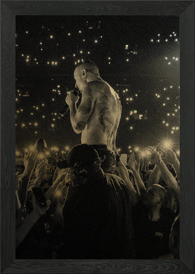 Chester Bennington Musik gerahmtes Wandbild Poster Leinwanddruck Bild