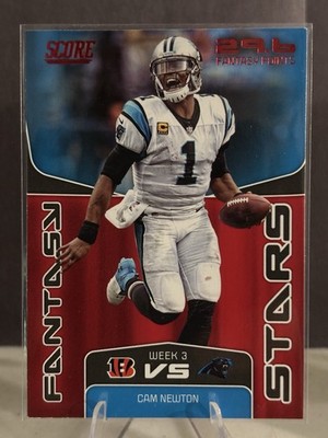 2019 Score - Fantasy Stars Cam Newton #FS-8 Red