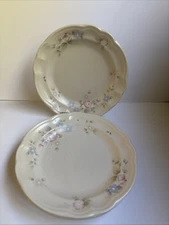 Vintage 3 Pfaltzgraff Tea Rose Bread Dessert Salad Plates 7 1/4" Stoneware USA