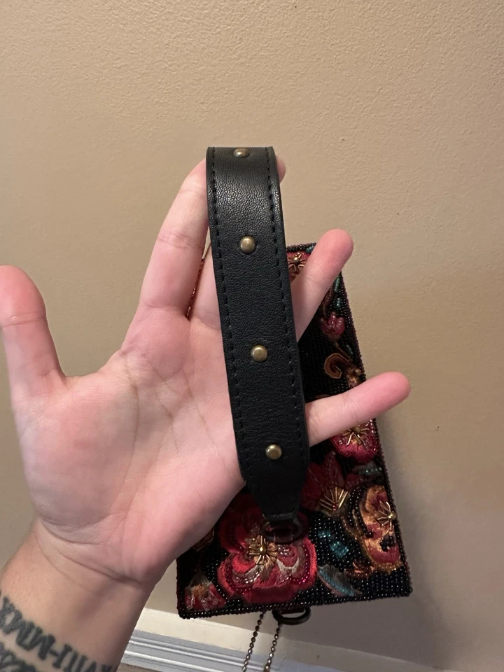 Mary Francis - Secret Garden Top Visit Handle Box Bag - Image 3 of 4