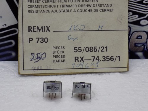 10x Remix P730 1K Ohm Preset Cermet Film Potentiometers, Trimmers - Picture 2 of 4