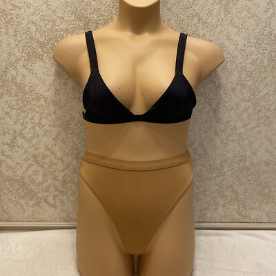 St. Wynn & Dippin' Daisy's Bikini Black Top Milk Chocolate Bottom Size Medium 