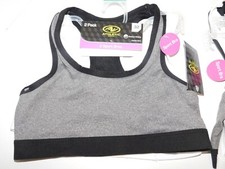 TWO Girls Sports Bras 32 Gray  White