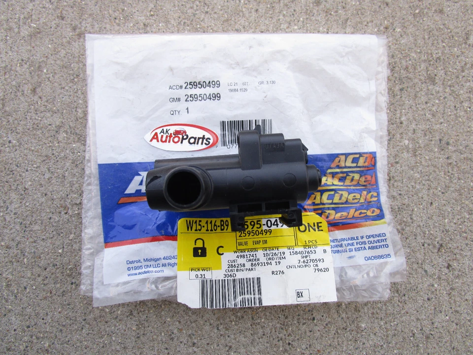 GMC CHEVY BUICK SAAB OLDSMOBILE ISUZU 25950499 VAPOR CANISTER VENT VALVE OEM NEW Foto 3 de 3