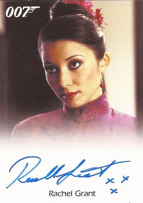 James Bond Archives 2015 - KISSES VARIANT Rachel Grant Autogrammkarte