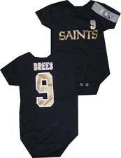New Orleans Saints Drew Brees NFL Newborn Creeper Bodysuit by Outerstuff New Tag