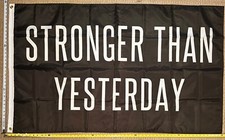 Motivational Flag FREE SHIPPING Stronger TY Work Hard Gym Dorm Beer Sign USA 3x5