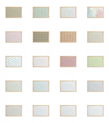 Ambesonne Neutral Color Wall Art with Wide Frame for Bathrooms Living Room