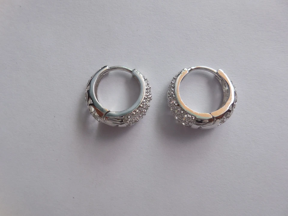 2 Piezas Pendientes de Cristal Decorado Aro Nariz Anillo Perno Cuerpo Piercing Tabique Joyería Foto 4 de 4