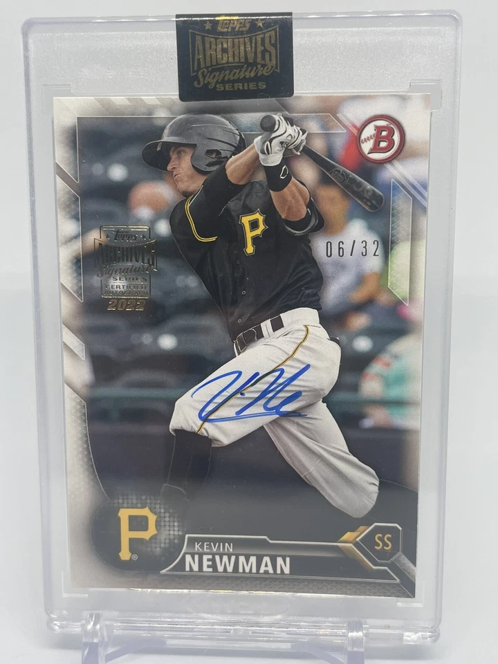 2022 Topps Archives Signature Kevin Newman Encased Auto 6/32 Pirates (659) Foto 2 de 4