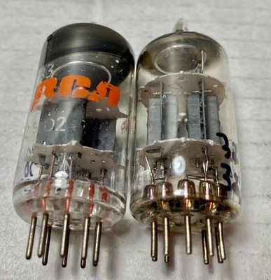 RCA12AX7/ECC83 &  Vacuum Tubes Matched Pair (tested)