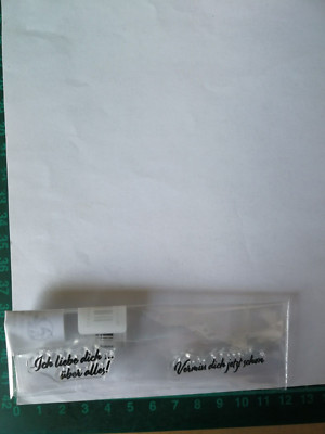 Clearstamp Ich liebe dich über alles + Vermisse dich jetzt schon