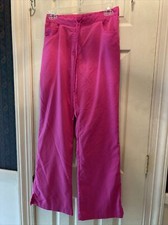 GREYS ANATOMY WOMENS DARK PINK SCRUBS BOTTOMS 4232 sz XS